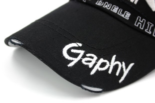 Бейсболка - Bat Gaphy чорна з білим 100% Cotton (літня кепка)